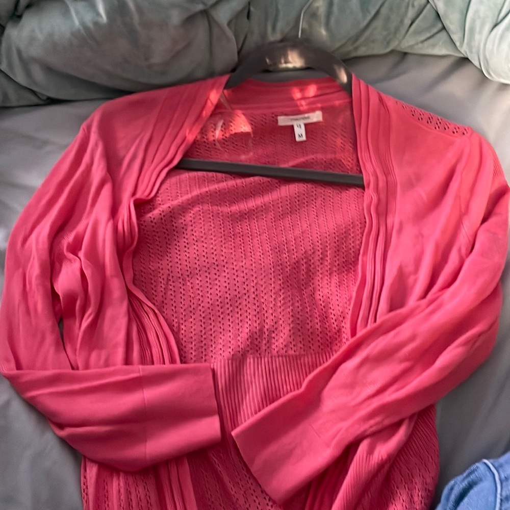 Pink cardigan